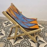 Wax deck chair for children