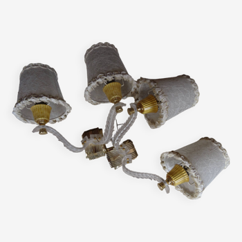 Pair of double wall lamps