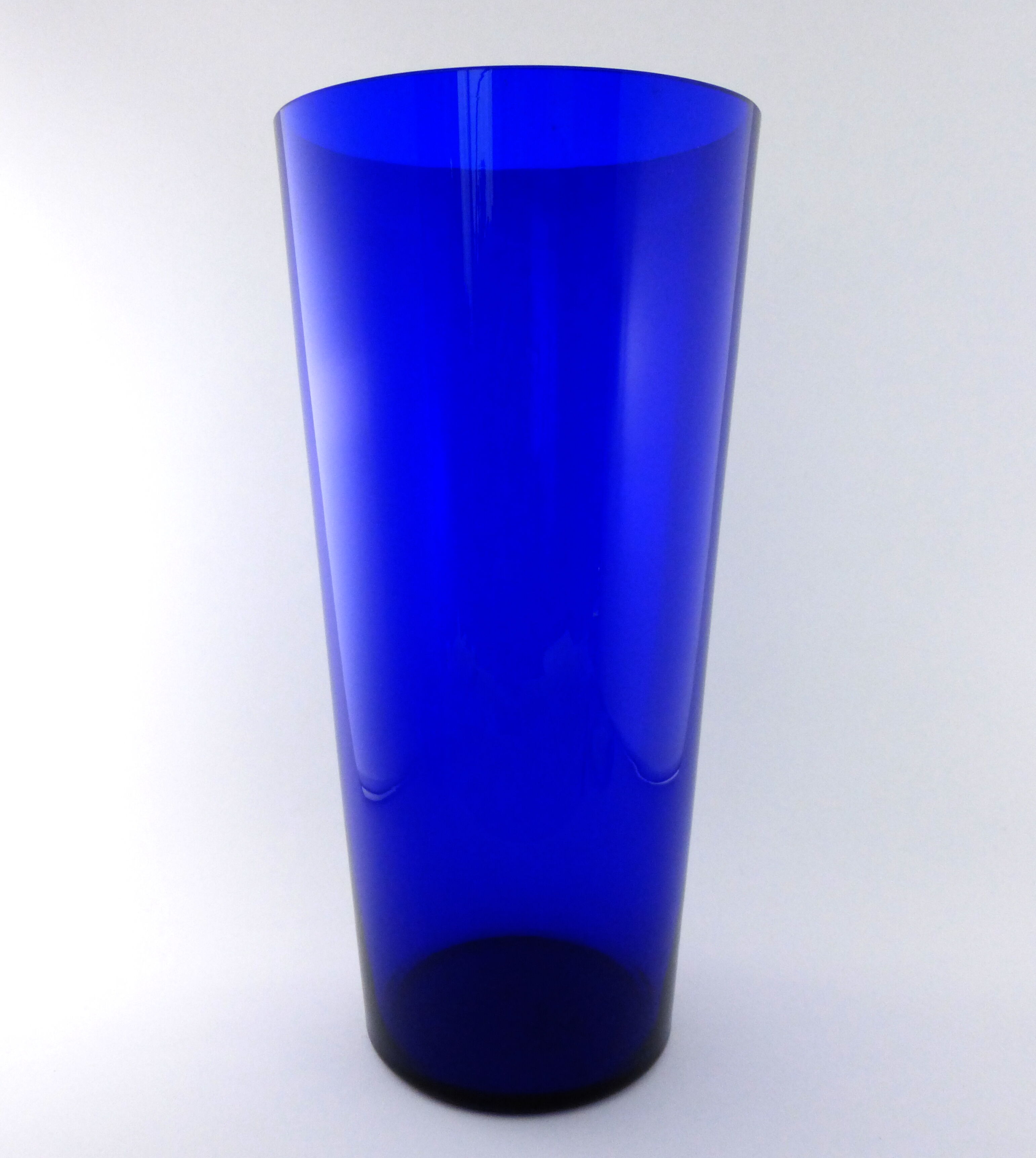Czech cobalt blue parquet vase 1950-1960