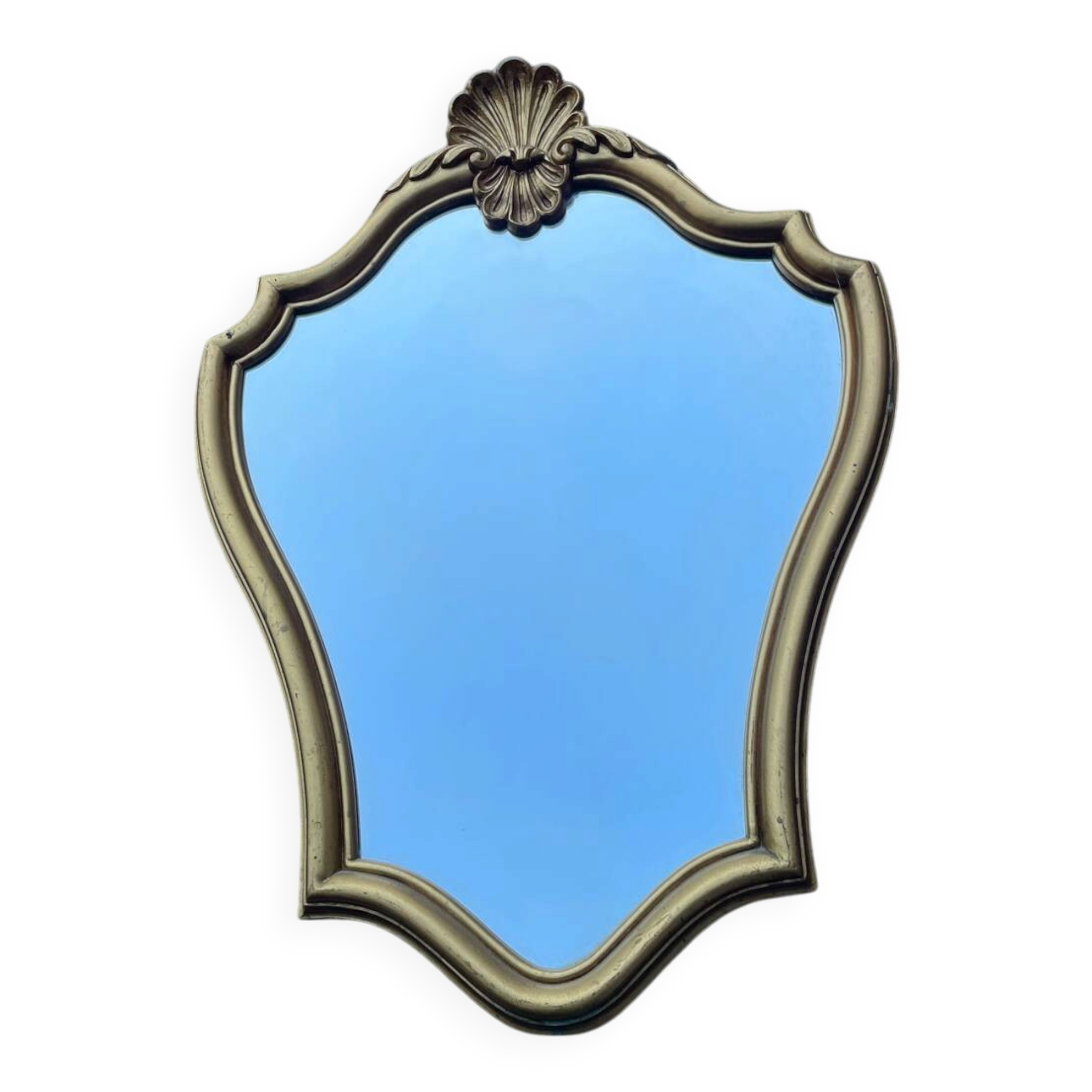 Golden shell mirror