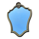 Golden shell mirror