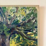 Oil painting on canvas "Tree and Medici Pot" No. 16