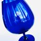 Bright blue textured glass vase from the 60s-70s, Italy, Empoli