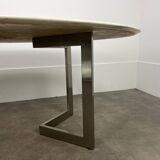 Oval marble table from the 70s
