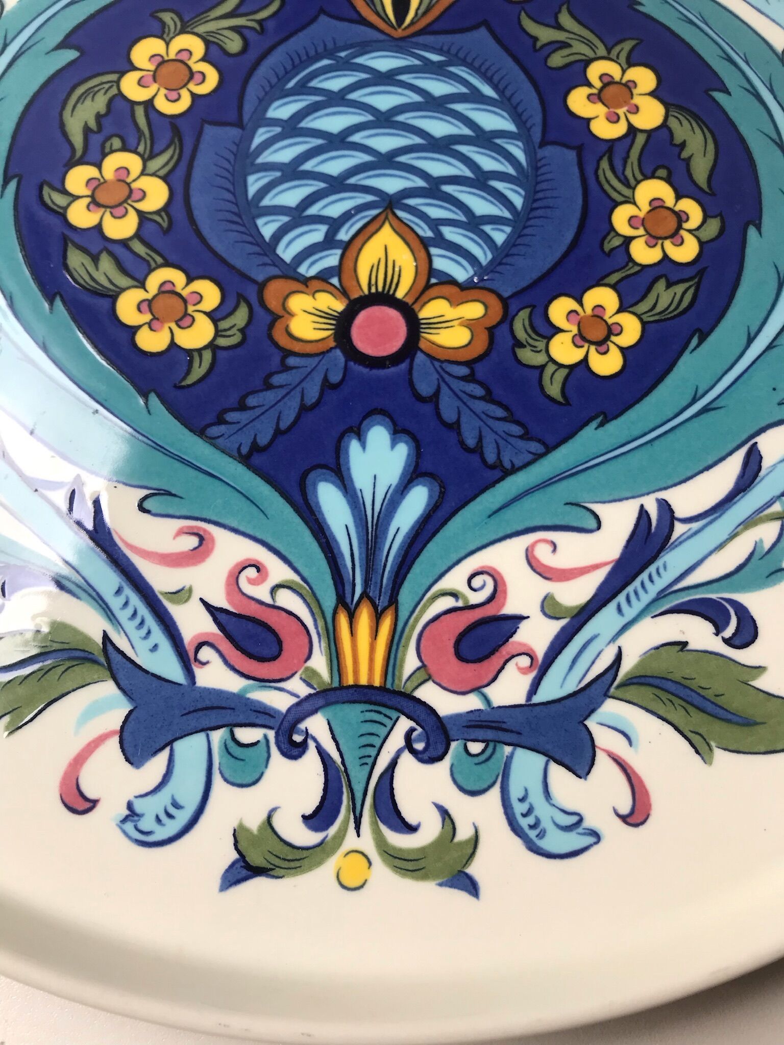 Ceramic plate villeroy and boch model izmir 70s