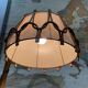 Lampadaire en rotin des années 70