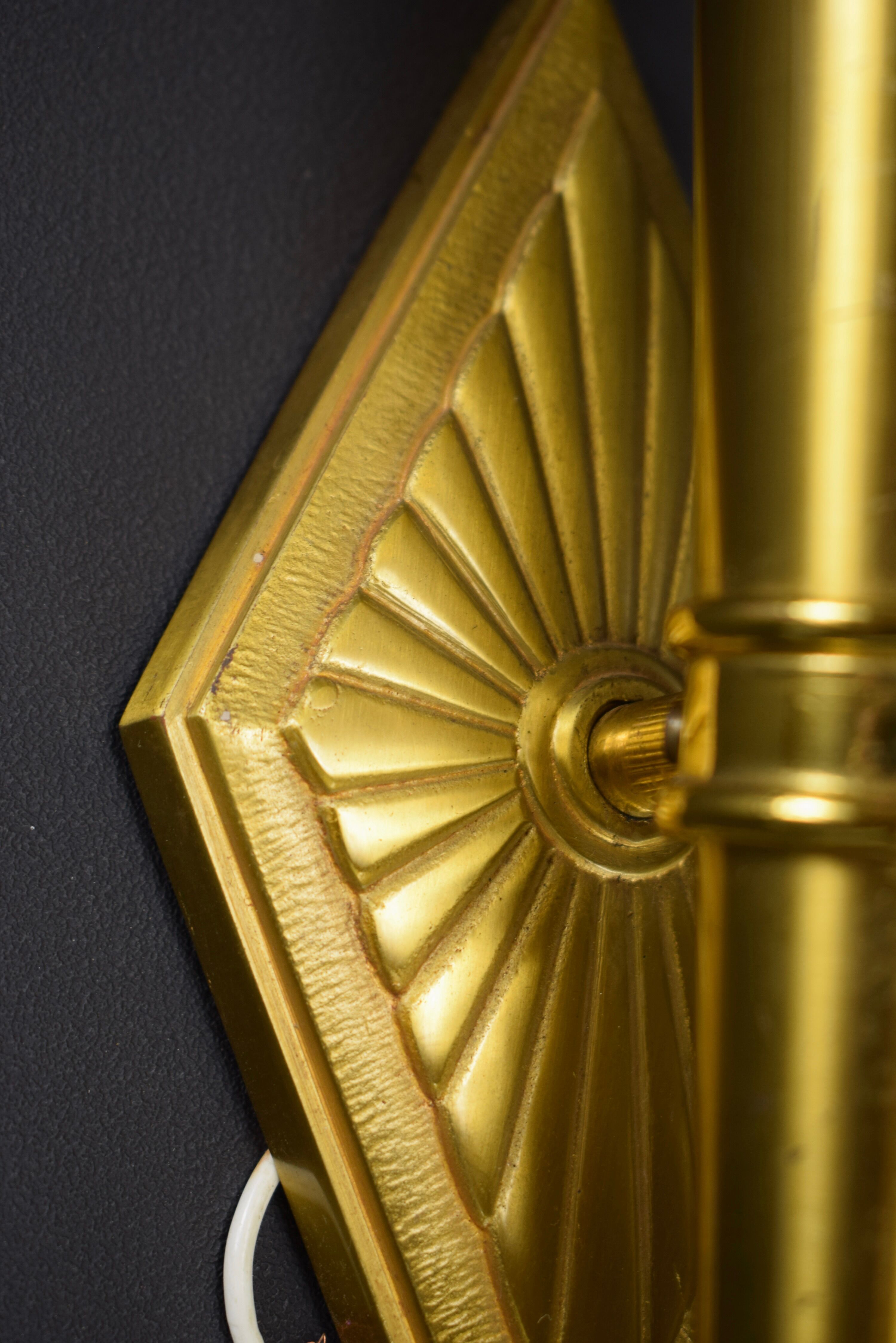 Pair of Wall Scuffles Bronze Torches and Golden Brass Torches