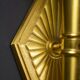 Pair of Wall Scuffles Bronze Torches and Golden Brass Torches