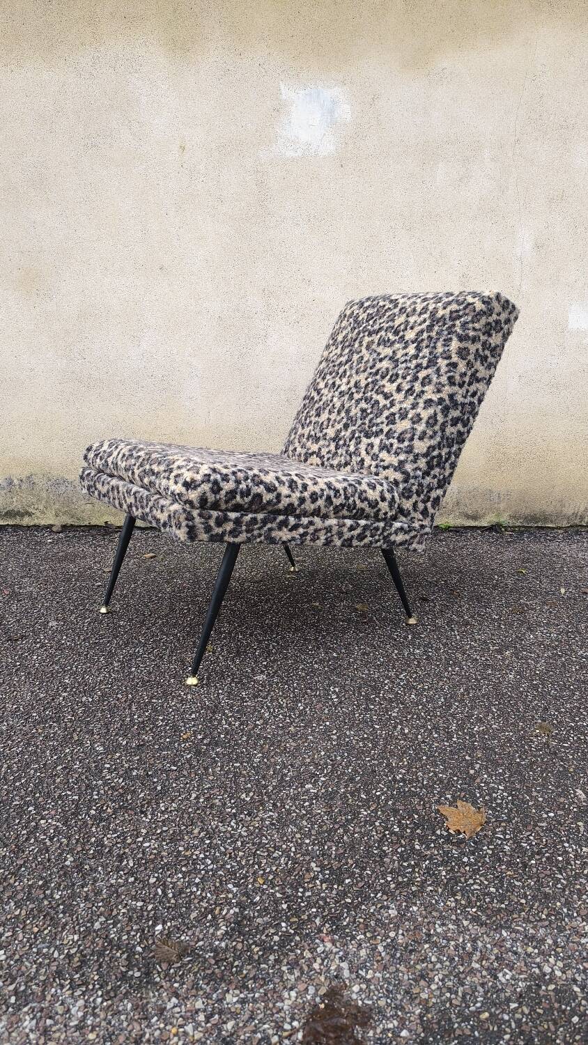 50s bouclette armchair