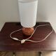 Small vintage lamp hand-painted, ceramic, 1980s.