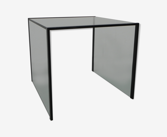 Table d'appoint en verre minimaliste
