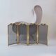 Italian folding gilt bronze fire screen, 1940s
