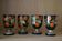 Lot de 4 coquetiers en bois peint