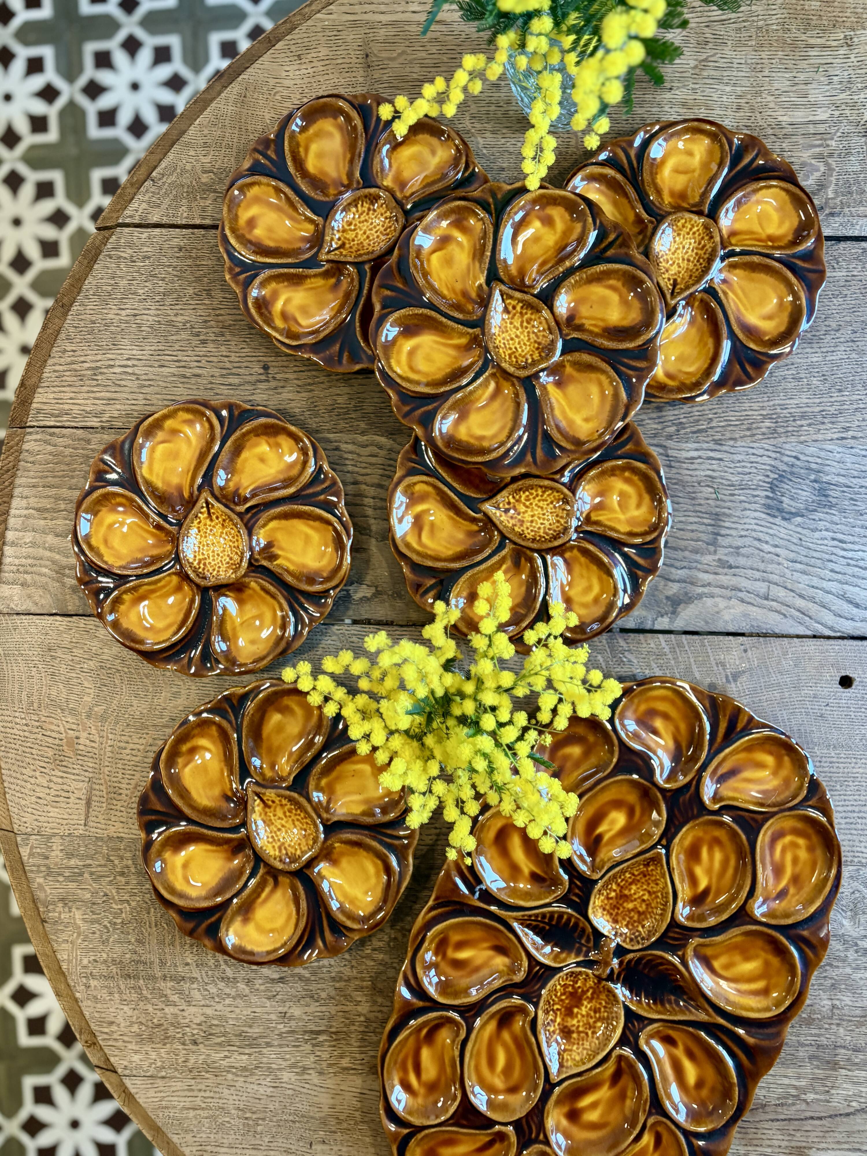 Vintage oyster service Vallauris