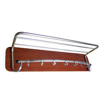 Chrome-plated metal coat rack, 1960s