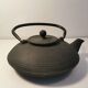 Japanese black cast iron teapot