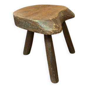tabouret tripode en bois