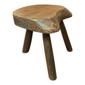 Tabouret tripode en bois
