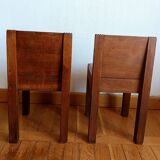 Pair of art deco children's chairs