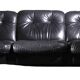 Canapé en cuir de luxe dela maison suisse DE SEDE, canapé en cuir noir