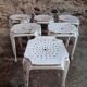 Set of 6 French industrial stools by Multipl’s – 1930s