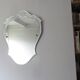 Antique mirror Art Deco beveled and engraved 72 x 53 cm