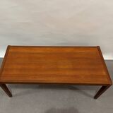 Large Scandinavian teak coffee table
