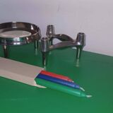 Set - candleholders and shell designed by Fritz Nagel and Caesar Stoffi.