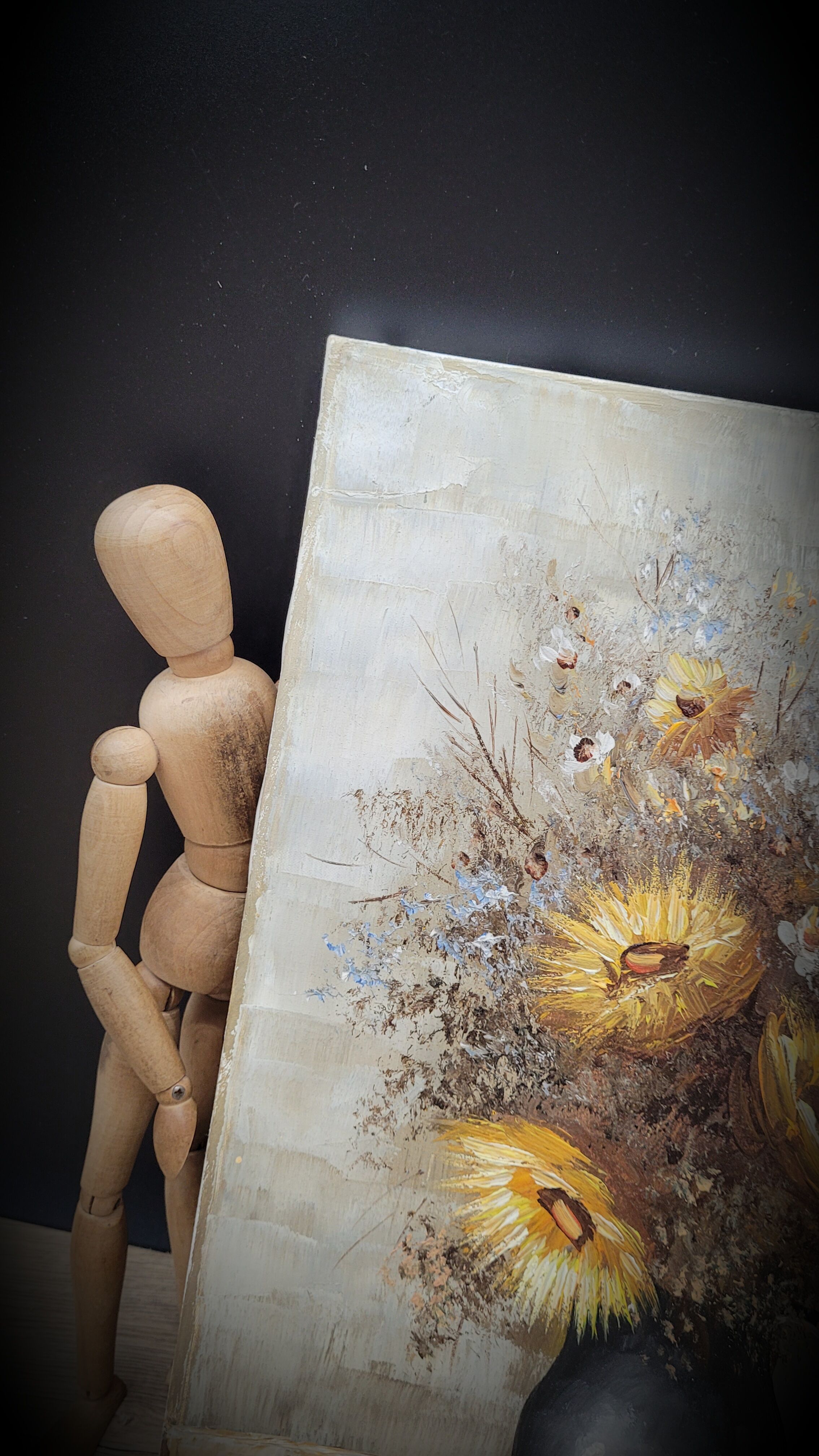 Painting on canvas Flowers Mogisse
