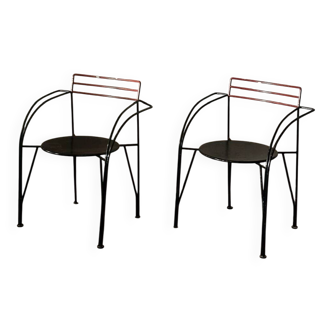 Paire de fauteuils Lune d’Argent par Pascal Mourgue pour Fermob