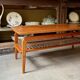 Danish coffee table in teak and rope by Arne Hovmand Olsen