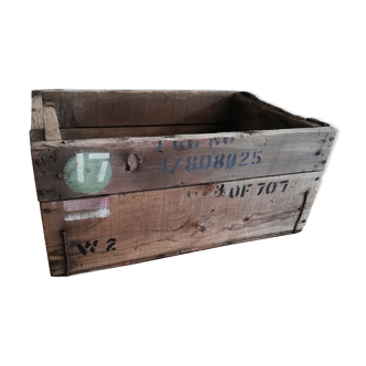 Military industrial wood box 40 years