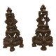 Cast iron chenets