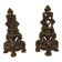 Cast iron chenets