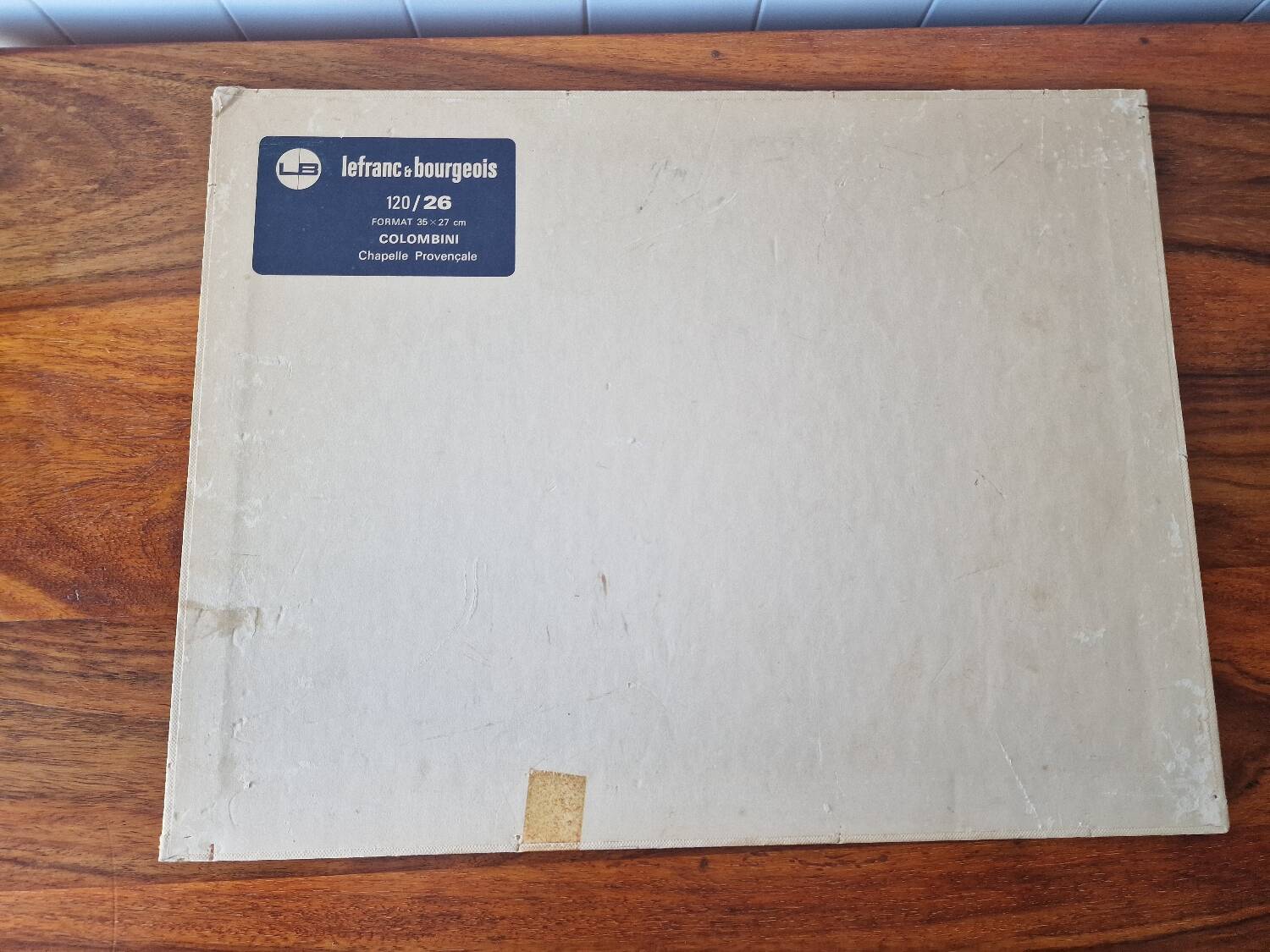 Vintage Provençal painting on canvas