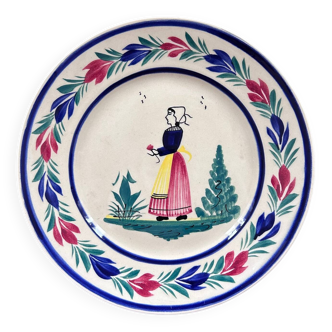 Old HB Quimper plate