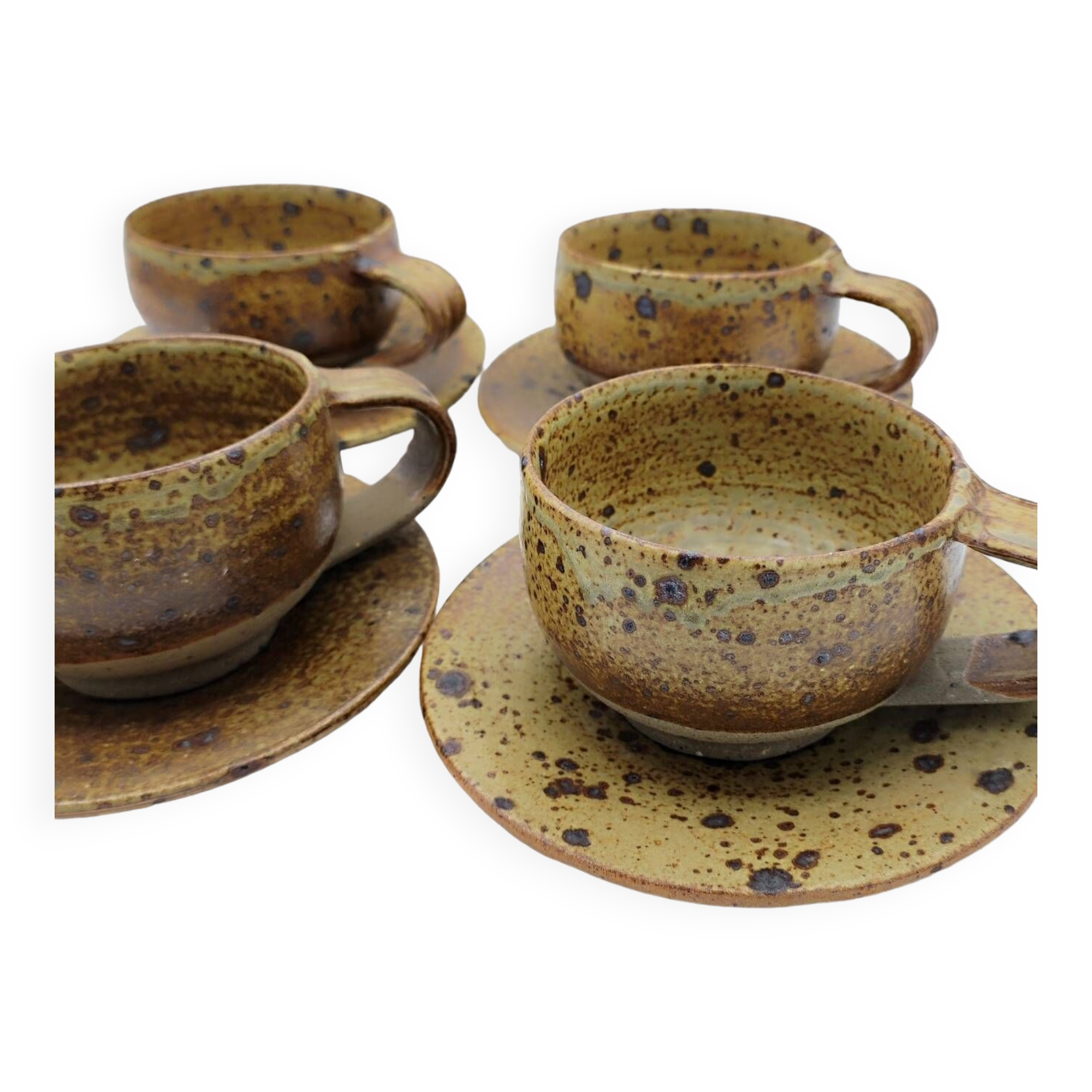 4 stoneware cups by Charles Gaudry