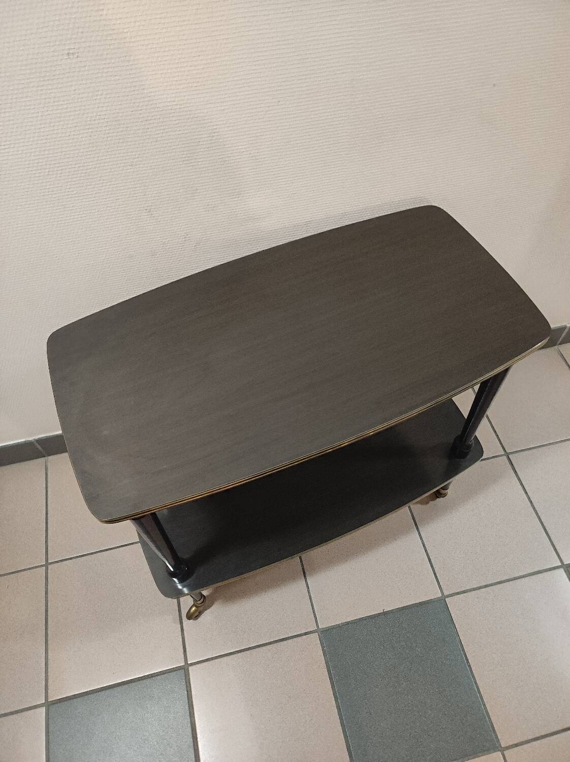 Large vintage serving trolley