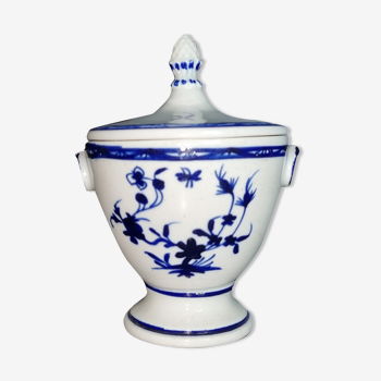 Tournai porcelain sugar pot