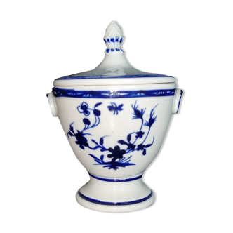 Tournai porcelain sugar pot