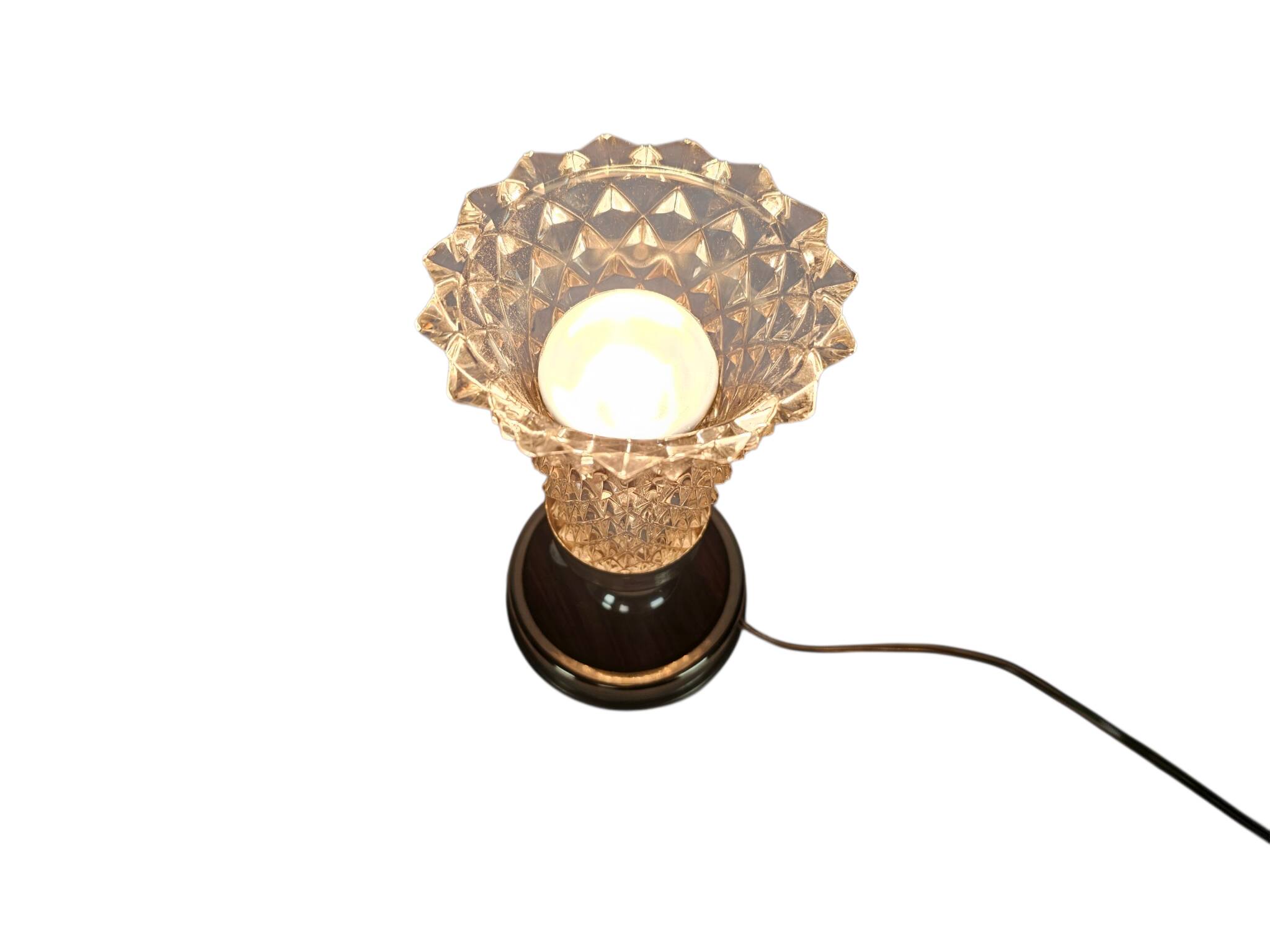 Vintage - Mid Century Modern - Chalice lamp - crystal - Italy - 60's