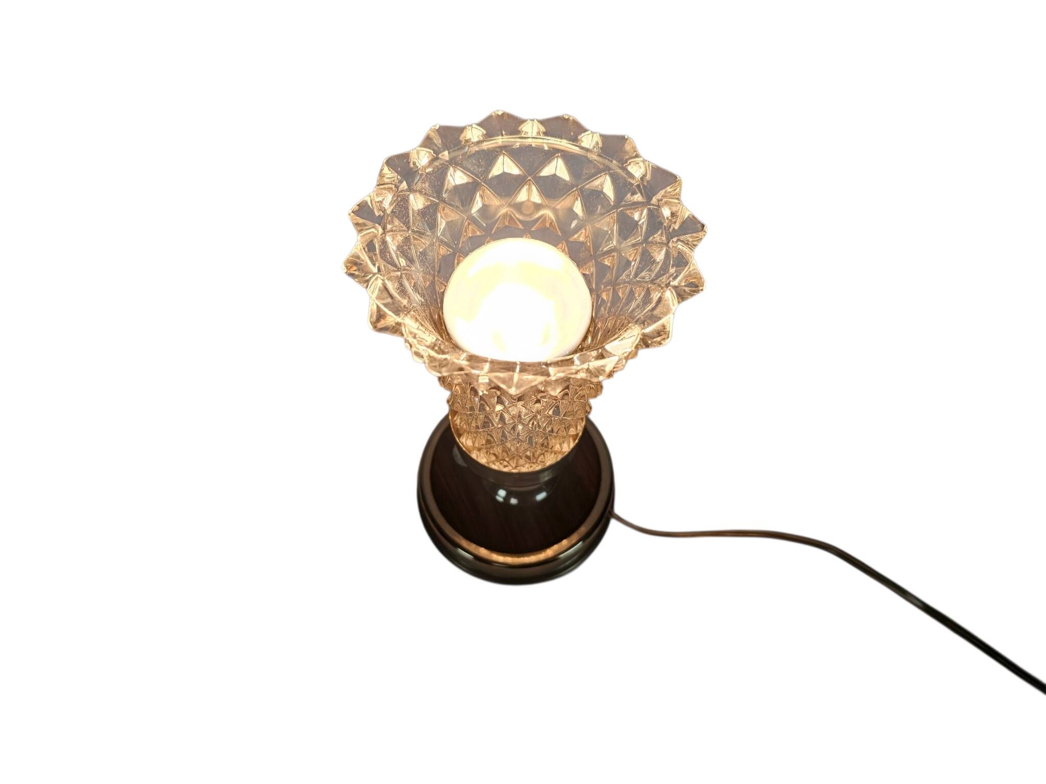 Vintage - Mid Century Modern - Chalice lamp - crystal - Italy - 60's