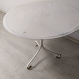 White garden pedestal table