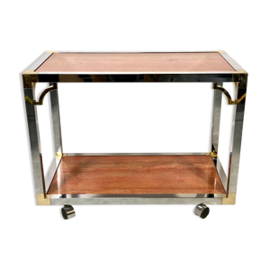 table Italienne desserte - travertin