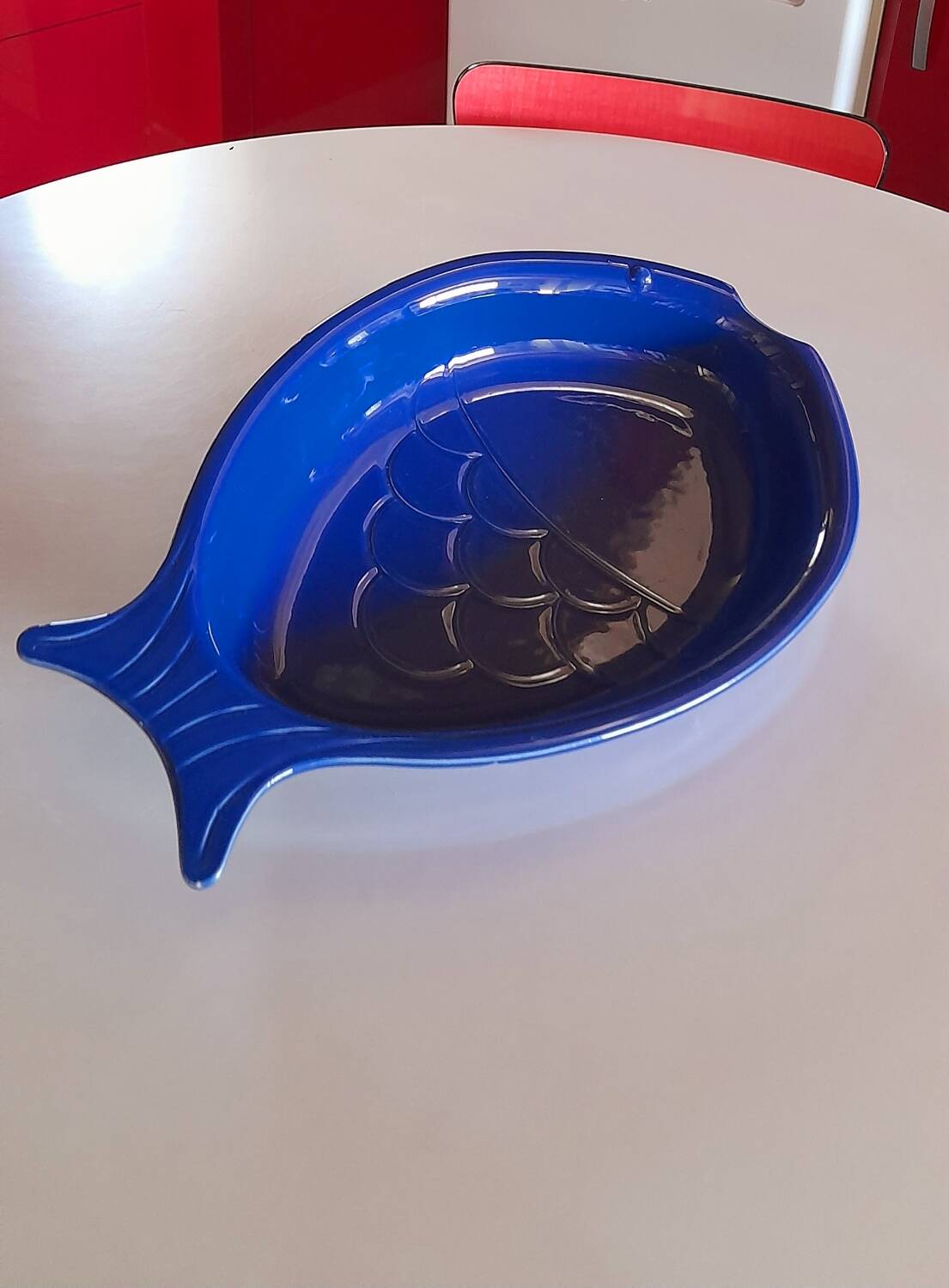 Large ceramic fish dish from Brittany