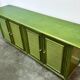 Vintage green rattan sideboard by Georgetti, Italy, 1980s.