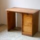 Oak desk with a sliding curtain year 50s