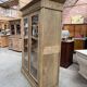Showcase in oak from the late 19th century.