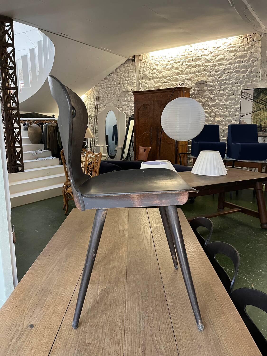 6 Chaises Fourmi Baumann noires