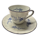 Set of 8 Limoges porcelain coffee cups and saucers, Ber